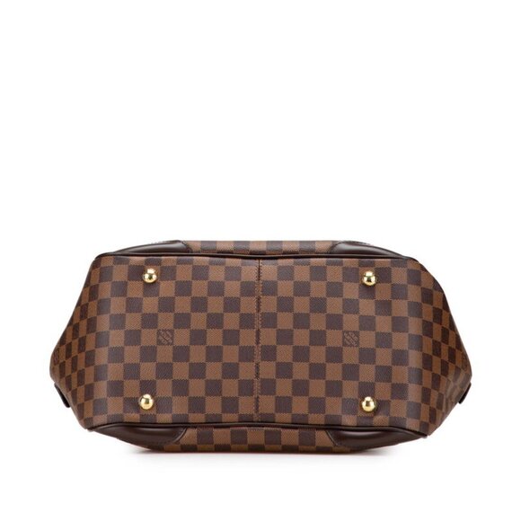 LOUIS VUITTON Brown Damier Leather Shoulder Bag - Picture 3 of 10